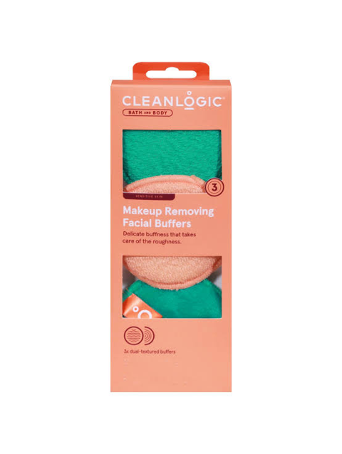 Clean Logic Makeup Removing Facial Buffers 3 Pieces